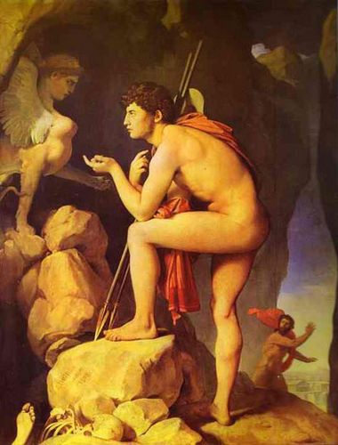 FIG. 61.—INGRES. ŒDIPUS AND SPHINX. LOUVRE.