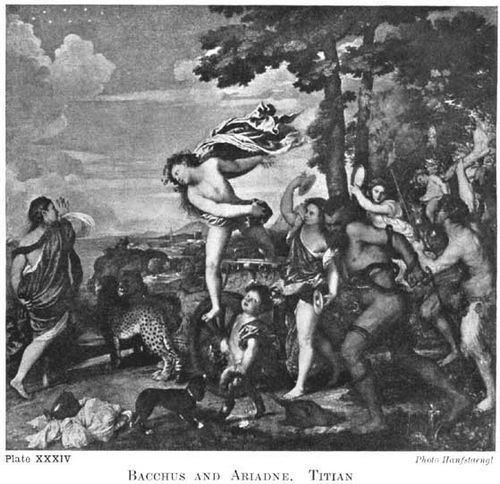 Plate XXXIV. BACCHUS AND ARIADNE. TITIAN Photo Hanfstaengl