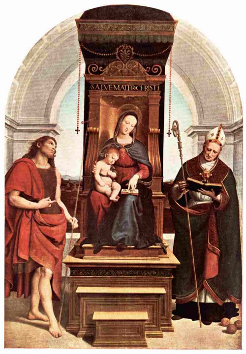 PLATE VII.—RAPHAEL THE ANSIDEI MADONNA National Gallery, London