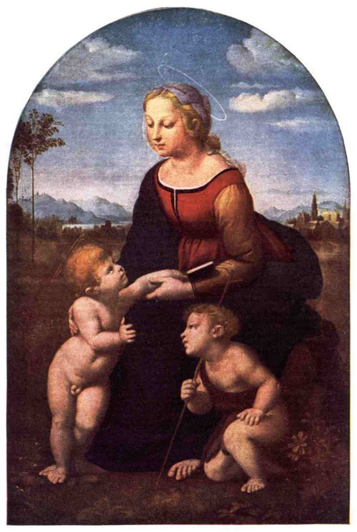PLATE VIII.—RAPHAEL LA BELLE JARDINIÈRE Louvre, Paris