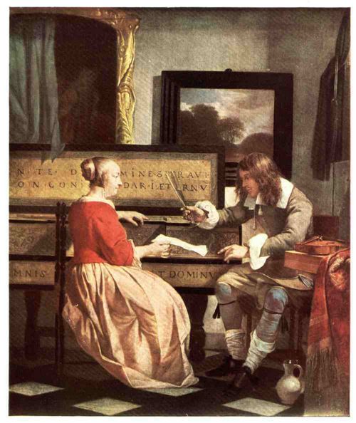PLATE XXIX.—GABRIEL METSU  THE MUSIC LESSON  National Gallery, London