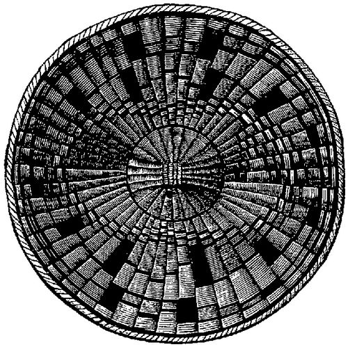 Fig. 329. Tray of interlaced style of weaving