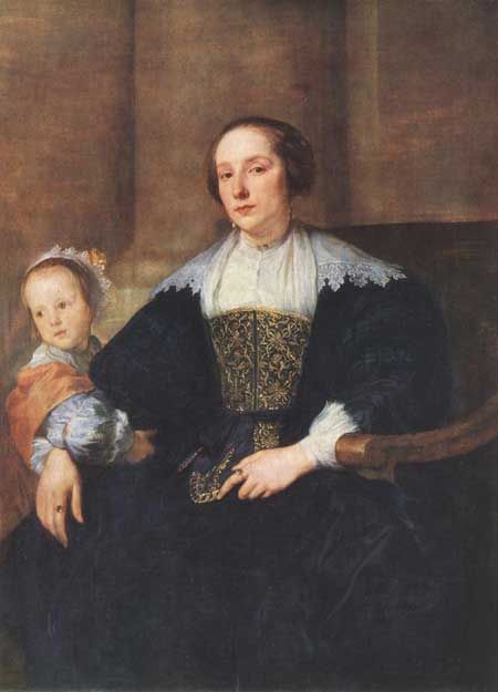 MADAME ANDREAS COLYNS DE NOLE AND HER DAUGHTER Munich Gallery MADAME ANDREAS COLYNS DE NOLE AND HER DAUGHTER Munich Gallery
